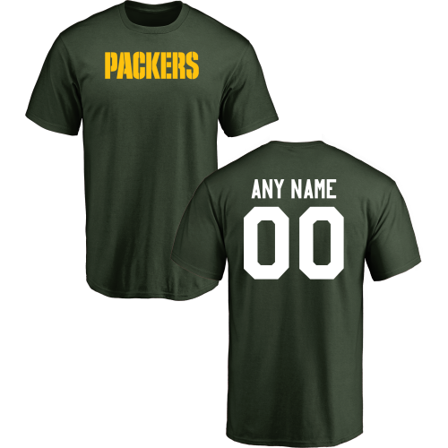 Men Green Bay Packers Design-Your-Own Short Sleeve Custom NFL T-Shirt